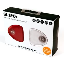 REELIGHT SL120+ Feux De Signalisation Sans Piles Avec Autonomie -Vélo Soldes SL120 plus packaging