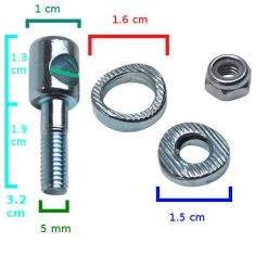 Boulon Guillotine Pour Porte Patin Vélo -Vélo Soldes boulon guillotine pour porte patin velo full 4