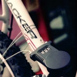 Cable 110 Cm Rétractable Fermeture Code - Sécuriser Selle Casque -Vélo Soldes cable 110 cm retractable fermeture code securiser selle casque full 3