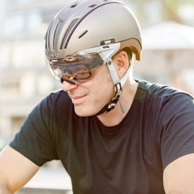 Casque Cycliste Urbain Et VAE Roadster Marron Casco – Image 4