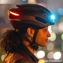 Casque Vélo Lumineux à Clignotants Ultra Lumos Blanc -Vélo Soldes casque velo lumineux a clignotants ultra lumos blanc full 6