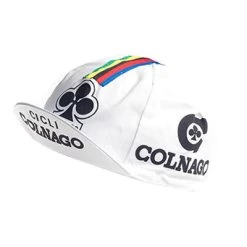 Casquette Vélo Vintage Logo Colnago Blanche
