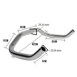 Messingschlager Cintre Corne De Vache Courbé -Vélo Soldes cintre corne de vache courbe full 4