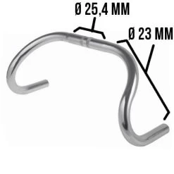 Messingschlager Cintre Recourbé Vintage Pour Singlespeed Et Fixie -Vélo Soldes cintre recourbe vintage pour singlespeed et fixie full 4