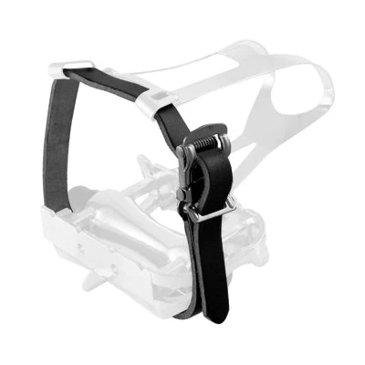 Point Courroies Cuir Noir Pour Cale Pieds De Vélo - La Paire 1 Point Courroies Cuir Noir Pour Cale Pieds De Vélo - La Paire