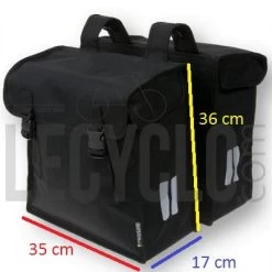 Double Sacoches Vélo 47L Mara XXL Basil -Vélo Soldes double sacoches velo 47l mara xxl basil full 6