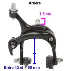 Etriers De Frein Vélo De Route Hauteur 43 à 60 Mm Caliper -Vélo Soldes etriers de frein velo de route hauteur 43 a 60 mm caliper full 3