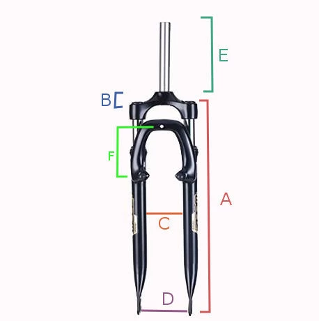 Zoom Fourche Vélo 26" Suspendue Réglable/blocable 2 Zoom Fourche Vélo 26" Suspendue Réglable/blocable – Image 2