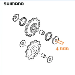 Galets De Dérailleur Shimano 5/6/7/8V -Vélo Soldes galets de derailleur shimano 5 6 7 8v full 3