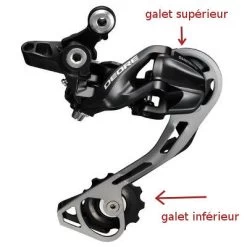Galets De Dérailleur Shimano 5/6/7/8V -Vélo Soldes galets de derailleur shimano 5 6 7 8v full 4