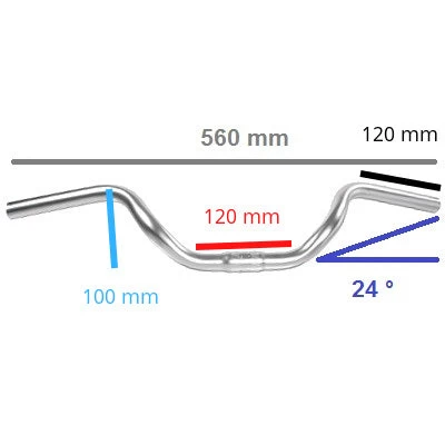 Guidon De Vélo Urbain Trekking Diamant En Acier - Humpert 2 Guidon De Vélo Urbain Trekking Diamant En Acier - Humpert – Image 2
