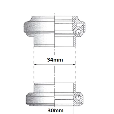 Jeu De Direction Tange 1 1/8 Diamètre 28,6 Mm 2 Jeu De Direction Tange 1 1/8 Diamètre 28,6 Mm – Image 2