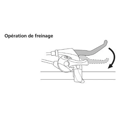 Levier De Vélo Frein Et Dérailleur 7 Vitesses Shimano 4 Levier De Vélo Frein Et Dérailleur 7 Vitesses Shimano – Image 4