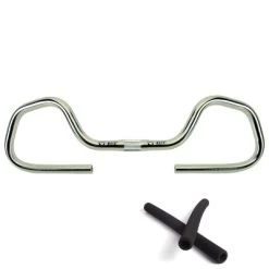 Zoom Pack Guidon Vélo Aluminium Multi Position Avec Mousse -Vélo Soldes pack guidon argent velo aluminium multi position avec mousse full