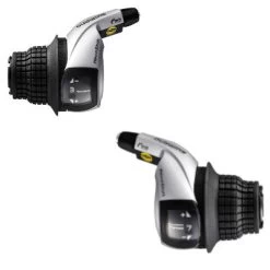 Paire De Poignées Tournantes Revoshift 3x7 Gris Tourney Shimano
