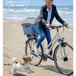 Panier Vélo Pour Chien Bleu Tendance Basil Buddy -Vélo Soldes panier velo pour chien bleu tendance basil buddy full 4