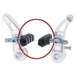 Patins Cantilever 60 Mm Pour Frein Vélo - La Paire -Vélo Soldes patins cantilever 60 mm pour frein velo la paire full 4