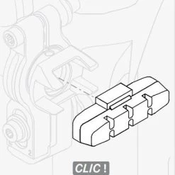Promax Patins Pour Freins Hydrauliques Magura HS11/HS33 Revêtement Noir -Vélo Soldes patins pour freins hydrauliques magura hs11 hs33 revetement noir full 4