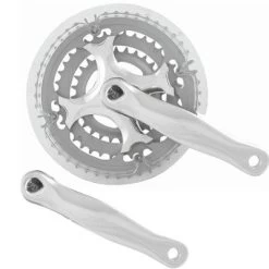 Messingschlager Pédalier De Vélo Triple Plateaux 24/34/42 Dents 5 à 8 Vitesses