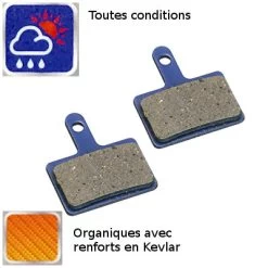 Plaquettes Organiques Avec Kevlar Frein Disque Compatible Deore 8 Plaquettes Organiques Avec Kevlar Frein Disque Compatible Deore -Vélo Soldes plaquettes organiques avec kevlar frein disque compatible deore full 3