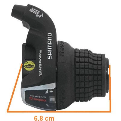 Poignée Rotative Vélo 6 Vitesses Revoshift Shimano 3 Poignée Rotative Vélo 6 Vitesses Revoshift Shimano – Image 3