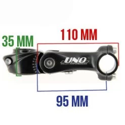 Uno Potence Inclinable Aheadset Pour Guidon Vélo 25.4 Mm -Vélo Soldes potence inclinable aheadset pour guidon velo 25 4 mm full 4
