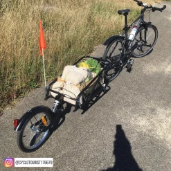 Remorque Vélo Mono Roue Avec Amortisseur -Vélo Soldes remorque velo cylotourist176679