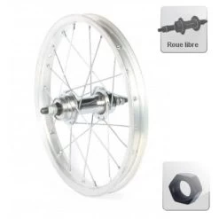 Roue 16 Pouces De Vélo Junior Arrière à Roue Libre