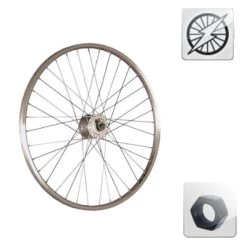 Roue De 20 Pouces Avec Dynamo Dans Moyeu à écrou