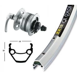 Roue De 28 Pouces Avec Dynamo Dans Moyeu DH3N72 -Vélo Soldes roue de 28 pouces avec dynamo dans moyeu dh3n72 full 4