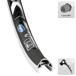 Roue Vélo Arrière 28 Pouces à Cassette 8 à 10 Vitesses Rigida