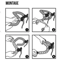 Bike Ribbon Ruban Pour Cintre De Vélo Cork Plus Uni Noir - BikeRibbon -Vélo Soldes ruban pour cintre de velo cork plus uni noir bikeribbon full 5