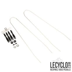 Set Garde-boue Aluminium 28 Pouces R'Light Stronglight - Argent -Vélo Soldes set garde boue aluminium 28 pouces r light stronglight argent full 4