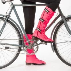 Sur Chaussures Imperméables Vélo Pour Femme Leggits Rose