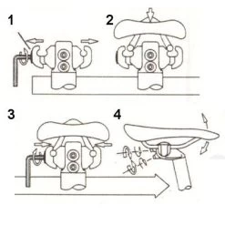 Tige De Selle Vélo 27.2 Suspendue Avec élastomère PM 1000 -Vélo Soldes tige de selle velo 27 2 suspendue avec elastomere pm 1000 full 4