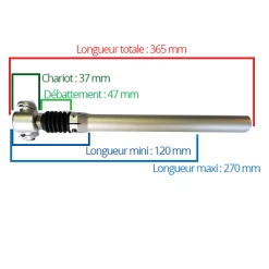 Tige De Selle Vélo 27.2 Suspendue Avec élastomère PM 1000 -Vélo Soldes tige de selle velo 27 2 suspendue avec elastomere pm 1000 full 5