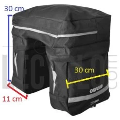 Oxford Triple Sacoche De Vélo Sur Porte-bagage Arrière -Vélo Soldes triple sacoche de velo sur porte bagage arriere full 3