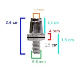 Vis De Réglage Levier De Frein M7 Pour Vélo -Vélo Soldes vis de reglage levier de frein m7 pour velo full 3
