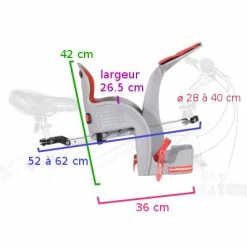 WeeRide DeLuxe Siège Enfant Avant Pour Vélo -Vélo Soldes weeride deluxe siege enfant avant marron pour velo full 6